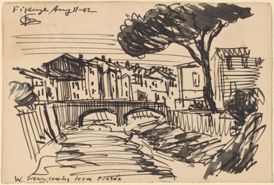 Akşam Arno, Floransa by Oscar F. Bluemner