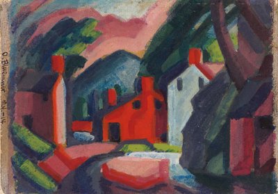 Lehnenburg, Pensilvanya manzarası by Oscar Florianus Bluemner