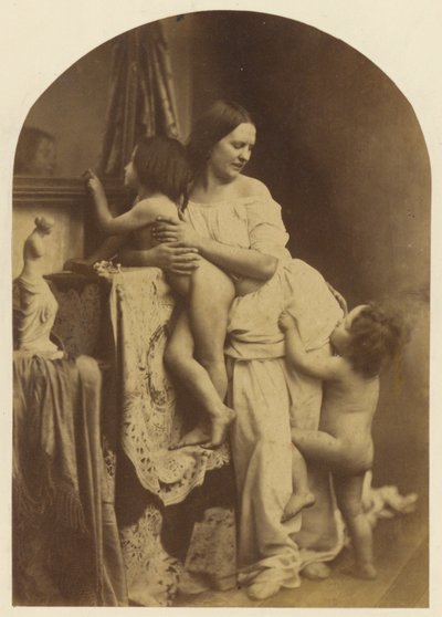 Vaftizci Yahya ile Madonna ve Çocuk by Oscar Gustave Rejlander