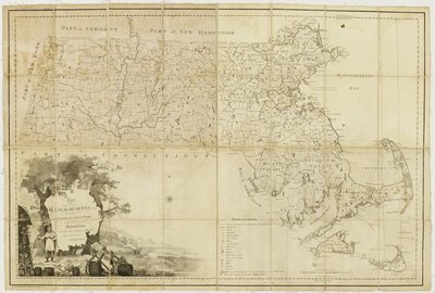 Uygun Massachusetts Haritası: Genel Mahkeme emriyle ve atanan ajanların denetimi altında yapılan gerçek araştırmalardan derlenmiştir, 1802 by Osgood Carleton