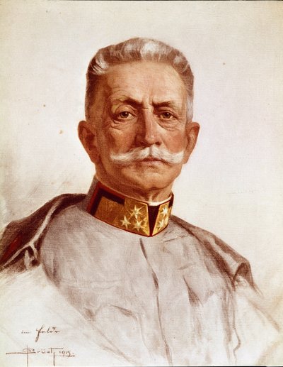 Avusturya-Macaristan Ordusu Genelkurmay Başkanı Franz Conrad von Hotzendorf'un portresi by Oskar Bruch
