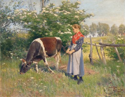 Sütçü Kız, 1892 by Oskar Frenzel