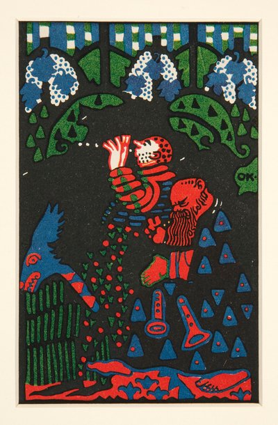 iki müzisyen by Oskar Kokoschka