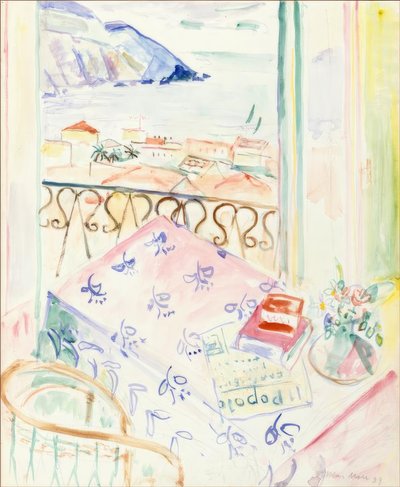 Positano manzaralı balkonlu oda by Oskar Moll