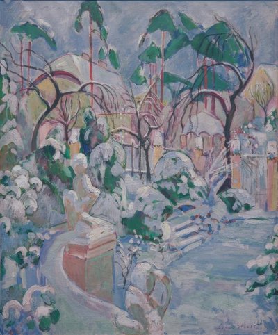 karda bahçe by Oskar Moll