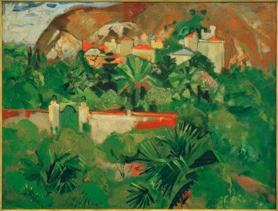 Kapılı İtalyan manzarası, Levanto by Oskar Moll
