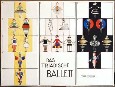 Das Triadische Ballett - Üçlü Bale için Figürinler by Oskar Schlemmer