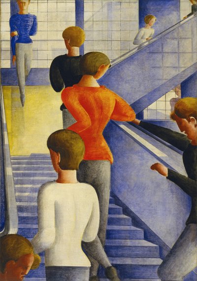 Bauhaus merdiven boşluğu by Oskar Schlemmer