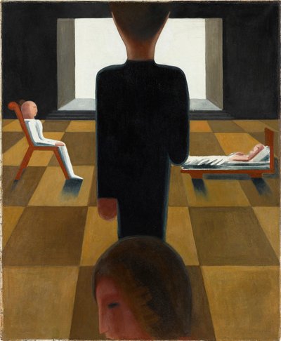 Dinlenme odası, 1925. by Oskar Schlemmer