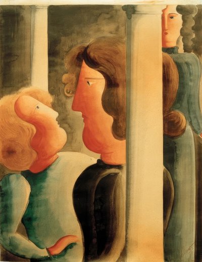 sütunlar arasında by Oskar Schlemmer