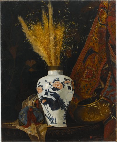 Beyaz Vazoda Çiçekler by Osman Hamdi Bey