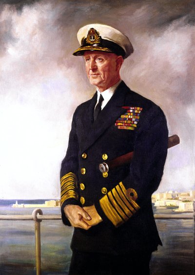 Amiral Cunningham, O'Birley'in portresinin kopyası by Oswald Hornby Joseph Birley