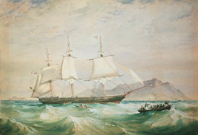 HMS Hornet, 1861 by Oswald Walters Brierly