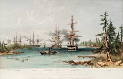 Aland Adaları 22 Temmuz 1854, 1855 by Oswald Walters Brierly