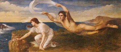 Boreas ve Orithyia, 1879 dolayları (tuval üzerine yağlı boya) by Oswald von Glehn