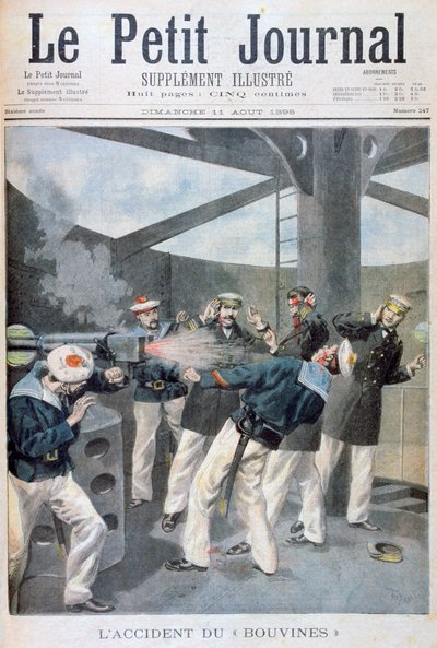 Fransız savaş gemisi Bouvines'de kaza, 1895 by Oswaldo Tofani