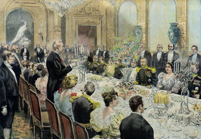 General Duchesne onuruna akşam yemeği by Oswaldo Tofani