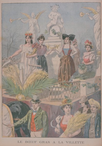 Yağlı Öküz şenlikleri, Villette, Paris, 1900 by Oswaldo Tofani