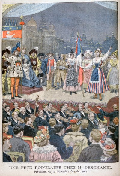 1900 Fransa Cumhurbaşkanı Paul Deschanel ile popüler şenlik. by Oswaldo Tofani