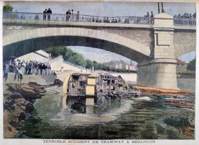 Korkunç tramvay kazası, Besancon, Fransa, 1899 by Oswaldo Tofani