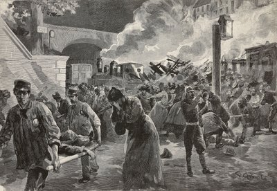 Saint-Mande tren kazası mahallindeki kurbanlar ve kurtarıcılar, 26 Temmuz by Oswaldo Tofani