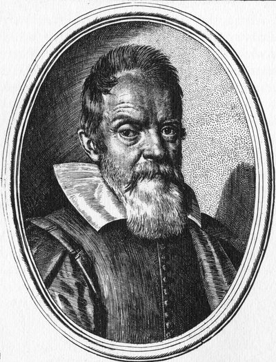 Galileo Galilei (gravür) by Ottavio (after) Leoni