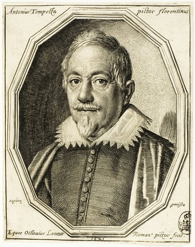 Antonio Tempesta by Ottavio Mario Leoni