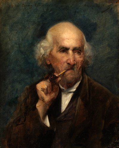 Borulu Yaşlı Adam. by Ottilie Wilhelmine Roederstein