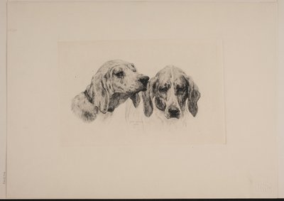 Danca: İki köpek kafası by Otto Bache