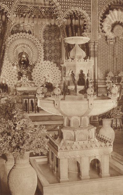 Bavyera Kings Castle Linderhof yakınında Mağribi Kiosk by Otto Ballerstedt