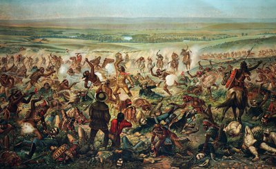 Custer'ın Son Direnişi. 1876 Büyük Siyu Savaşı. by Otto Becker