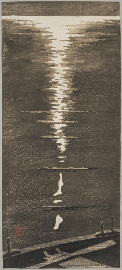 denizde ay ışığı by Otto Eckmann
