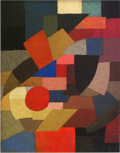Plan setine figür parçaları, 1927. by Otto Freundlich