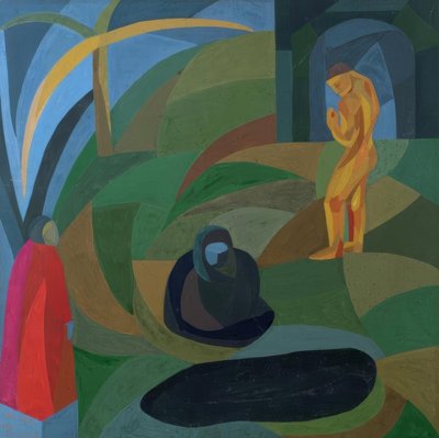 Üç figürlü kompozisyon by Otto Freundlich