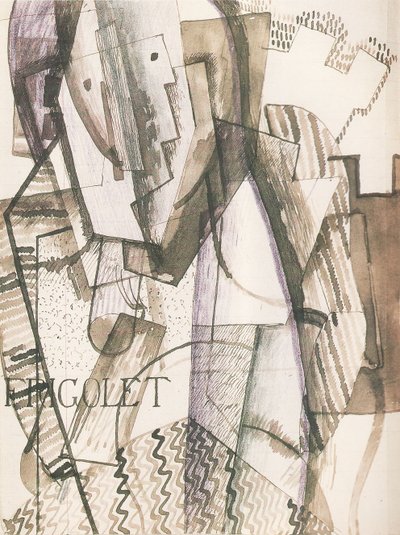 Duvarların önündeki figür, 1916 by Otto Gutfreund
