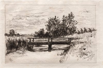 Köprü, Schleissheim, 1879. by Otto H. Bacher