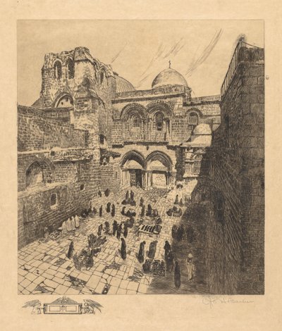 Kutsal Kabir Kilisesi, Kudüs. by Otto H. Bacher