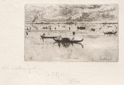 Selam'a doğru seyir, Venedik, 1880. by Otto H. Bacher