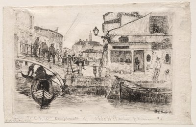 Ponte Tolentine, 1880. by Otto H. Bacher