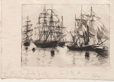 Yelkenli Tekneler, Venedik, 1880. by Otto H. Bacher
