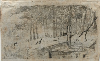 Ağaçların Küçük Çalışması, 19.-20. yüzyıl. by Otto H. Bacher