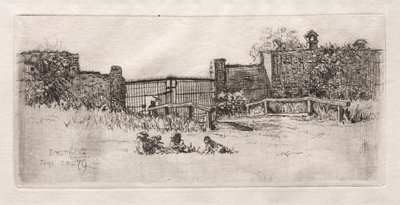 Kapı, Lustheim, 1879. by Otto H. Bacher