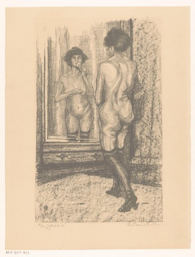 Vanity (nesne üzerindeki orijinal başlık) by Otto Hanrath (signed by artist)