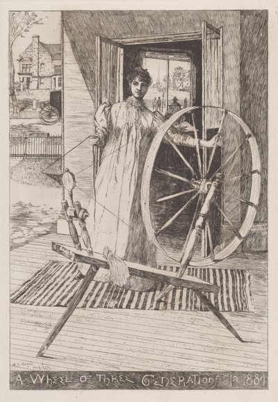 Çıkrıkta, c. 1884. by Otto Henry Bacher