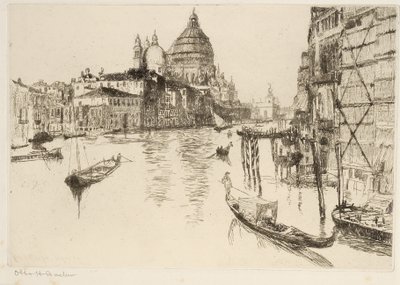 Büyük Kanal, Venedik by Otto Henry Bacher