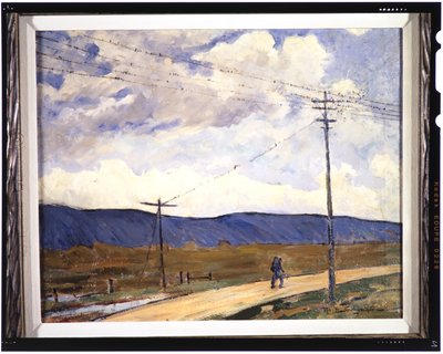 Göç, c.1937 (tuval üzerine yağlı boya) by Otto Henry Schneider