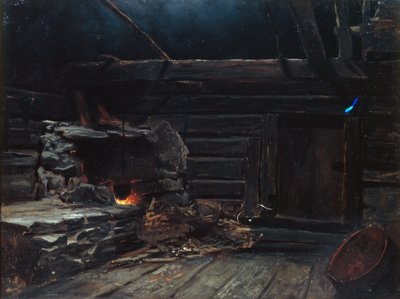 Duman fırını oturma odası, kızartma tavası by Otto Ludvig Sinding