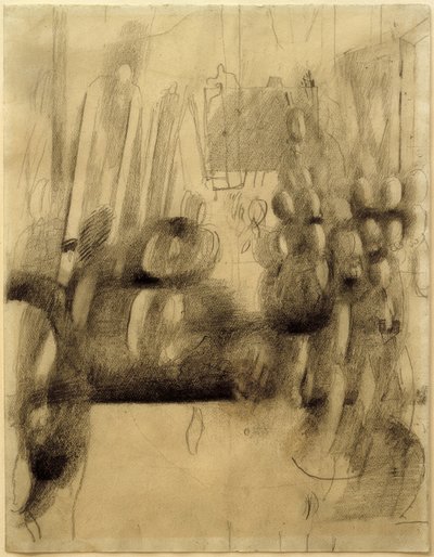 Sınıfa giriş (okul salonu). kroki by Otto Meyer Amden
