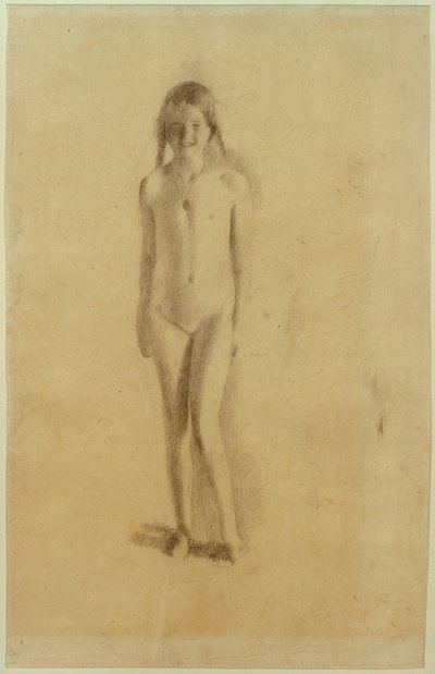 Madalyon ile çıplak kız by Otto Meyer Amden
