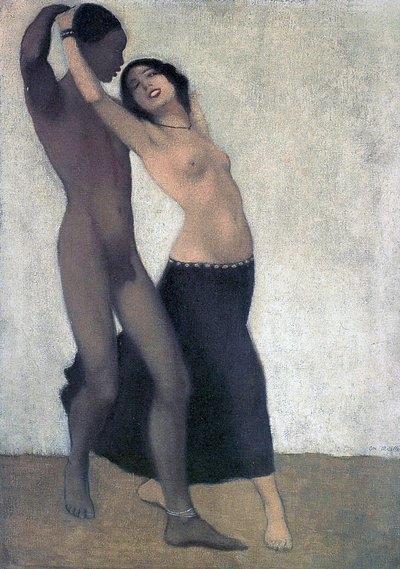 Bir Afro-Avrupalı Dansçı Çifti, c.1903 by Otto Mueller